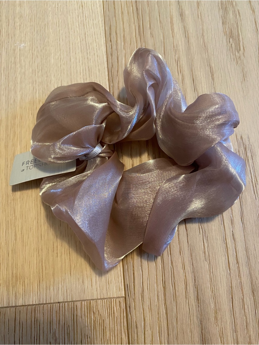 Topshop Shiny Mauve Scrunchie